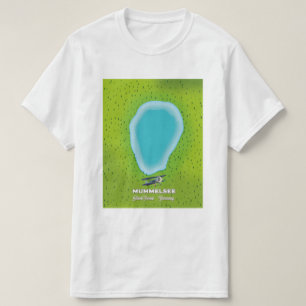 Mummelsee Schwarzwald Deutschland Karte. T-Shirt