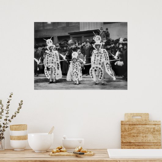 Mummers Parade, Neujahr 1909 Poster (Küche)