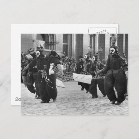 Mummers Parade, Philadelphia, 1909 Postkarte (Vorne/Hinten)