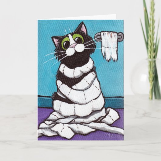 Mummified Cat Card Karte (Vorderseite)