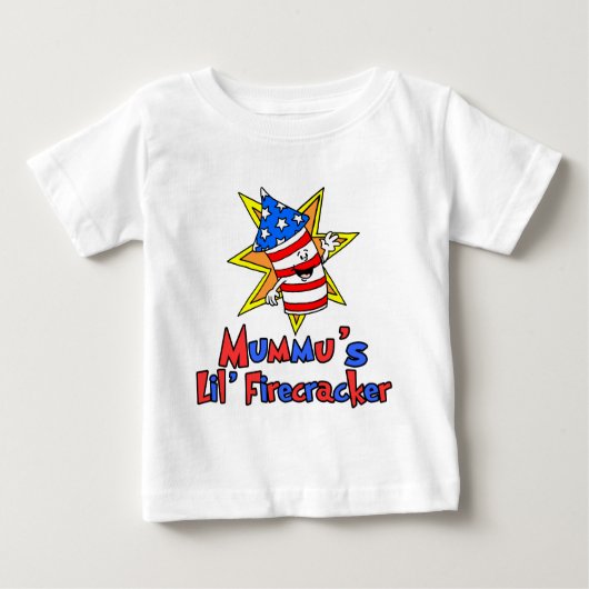 Mummus kleiner Firecracker Baby T-shirt (Vorderseite)
