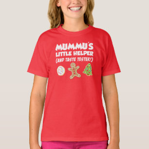 Mummus kleiner Helfer Weihnachtskekse T - Shirt