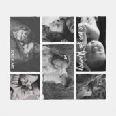 Mummy 6 Foto-Collage Fleecedecke (Vorderseite (Horizontal))