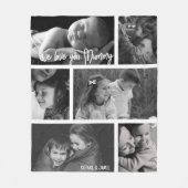 Mummy 6 Photo Collage Fleecedecke (Vorderseite)