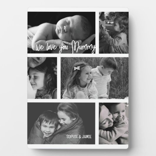 Mummy 6 Photo Collage Fotoplatte (Vorderseite)