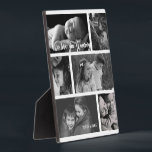 Mummy 6 Photo Collage Fotoplatte<br><div class="desc">Wrap Mum in love with a photo plaque that displays six cherished images and includes the message 'we love you mummy' personalized with your names. Create a beautiful keepsake.</div>