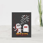 Mummy at Grave Boo Halloween (Vorderseite)