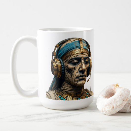 Mummy Awakens – Ancient Egyptian Coffee Mug Kaffeetasse (Mit Donut)