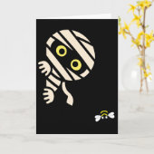 Mummy Bee Halloween Card Karte (Gelbe Blume)