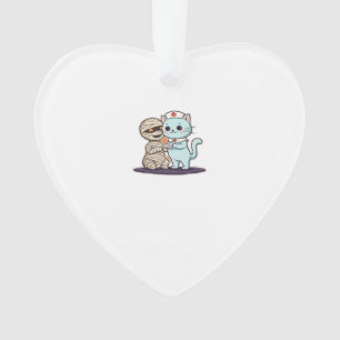 Mummy Boo-Boo Krankenpfleger Katze zur Rettung! Kl Ornament