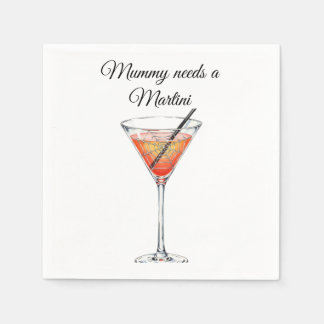 Mummy braucht einen Martini Serviette