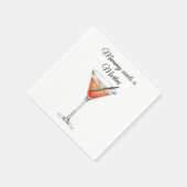 Mummy braucht einen Martini Serviette (Ecke)