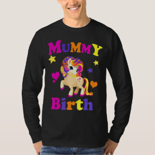 Mummy Burth Sweet Women Unicorn Geburtstagsfeier M T-Shirt