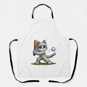 Mummy Cat Baseball Kürbis Halloween. Tank Top Schürze