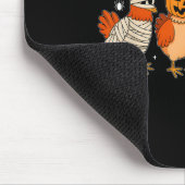 Mummy Chicken Skeleton Ghost Pumpkin Halloween Chi Mousepad (Ecke)