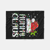 Mummy Claus Weihnachts-Weihnachtsmannmütze passt F Fleecedecke (Vorderseite (Horizontal))