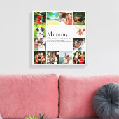 Mummy Definition Quote Foto Collage Leinwanddruck (Insitu (Wohnzimmer))