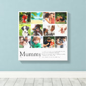 Mummy Definition Quote Foto Collage Leinwanddruck (Insitu (Holzboden))