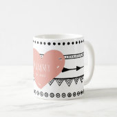 'Mummy Est.2017' Custom White Tasse (VorderseiteRechts)