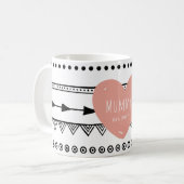 'Mummy Est.2017' Custom White Tasse (Vorderseite Links)