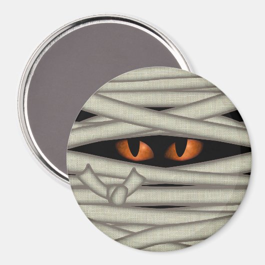 Mummy Eyes Orange ID685 Magnet (Vorderseite/Rückseite)