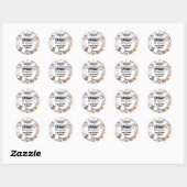 Mummy-Geist-Hexe-Halloween Runder Aufkleber (Blatt)