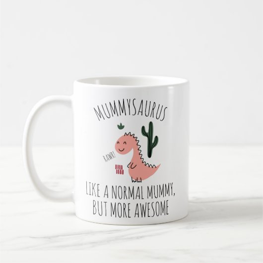 MUMMY GIFT, |Mama-Tasse, Mummysaurus, Kaffee-Tasse Kaffeetasse (Links)