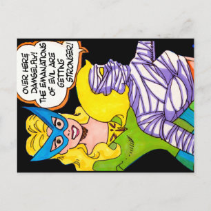 Mummy Girl & Dameselfy - The Mystery Girls Postkarte