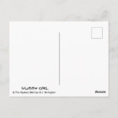 Mummy Girl Macabre Mistress of Mystery Postkarte (Rückseite)