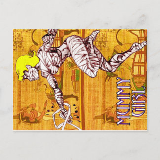 Mummy Girl Macabre Mistress of Mystery Postkarte
