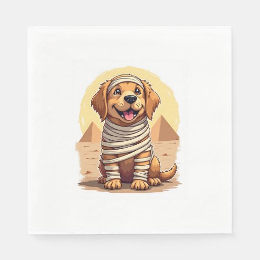 Mummy Golden Retriever Serviette (Vorderseite)