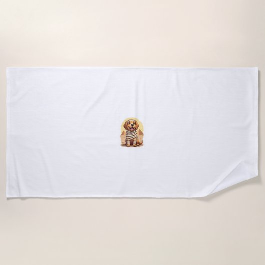 Mummy Golden Retriever Strandtuch (Vorderseite)