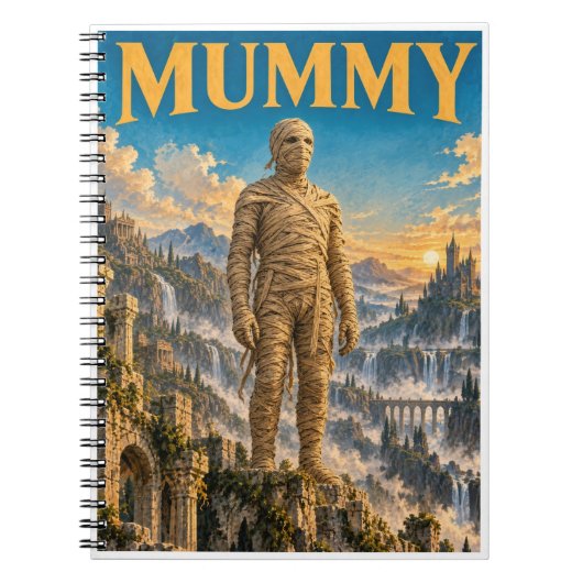 Mummy, Gothic Fantasy Monster Notizblock (Vorderseite)