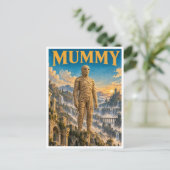 Mummy, Gothic Fantasy Monster Postkarte (Stehend Vorderseite)