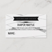 Mummy | Halloween Baby Duschdusche Windeln Raffel Begleitkarte (Vorderseite)