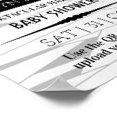 Mummy | Halloween Baby Dusche Begrüßung Poster (Ecke)