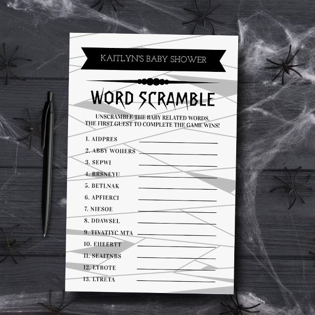 Mummy | Halloween Baby Showspiel Word (Von Creator hochgeladen)