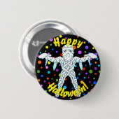Mummy Halloween Button (Vorne & Hinten)