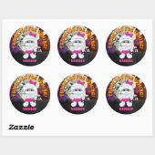 Mummy Halloween Danke, Stickers Personalisiert (Blatt)