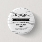 Mummy | Halloween-Kinderdusche Button (Vorderseite)