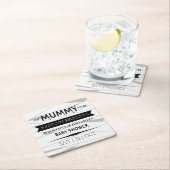 Mummy | Halloween-Kinderdusche Rechteckiger Pappuntersetzer (Vor Ort)