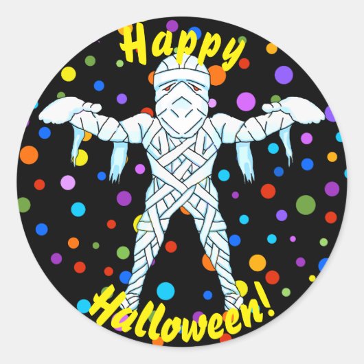 Mummy Halloween Stickers (Vorderseite)