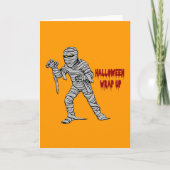 Mummy Halloween Wrap Up Karte (Vorderseite)