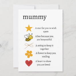 Mummy i Liebe Sie Geschenk, Token in Liebe Geschen Feiertagskarte