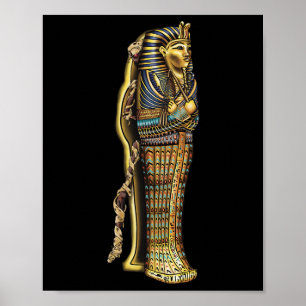 Mummy in Sarcophagus Hallowen Costume Poster