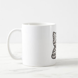 Mummy-Kätzchen-Halloween-Kostümmuster-Kunst Kaffeetasse
