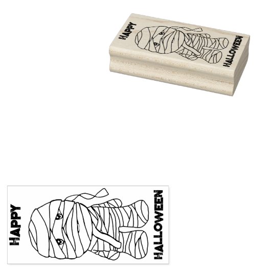 Mummy KiniArt Rubber-Briefmarke Gummistempel (Stempel)