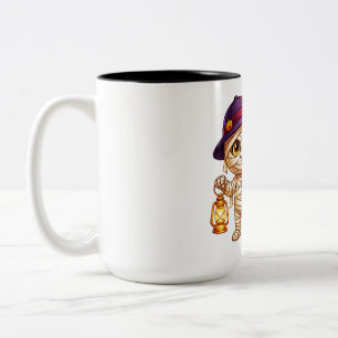 Mummy-Laterne Halloween-Schatz Zweifarbige Tasse