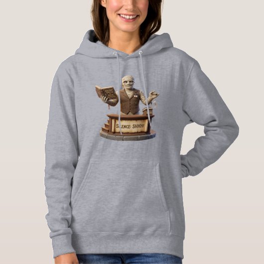 Mummy Librarian Ancient Spells Funny Halloween Hoodie (Vorderseite)