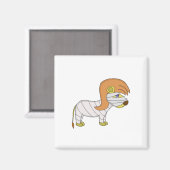 Mummy Lion Magnet (Vorderseite/Rückseite)